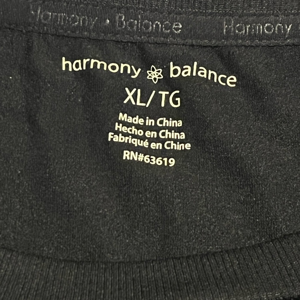 Harmony Balance Women’s XL Sleeveless Top, Black, Athleisure, NWT - Picture 4 of 5